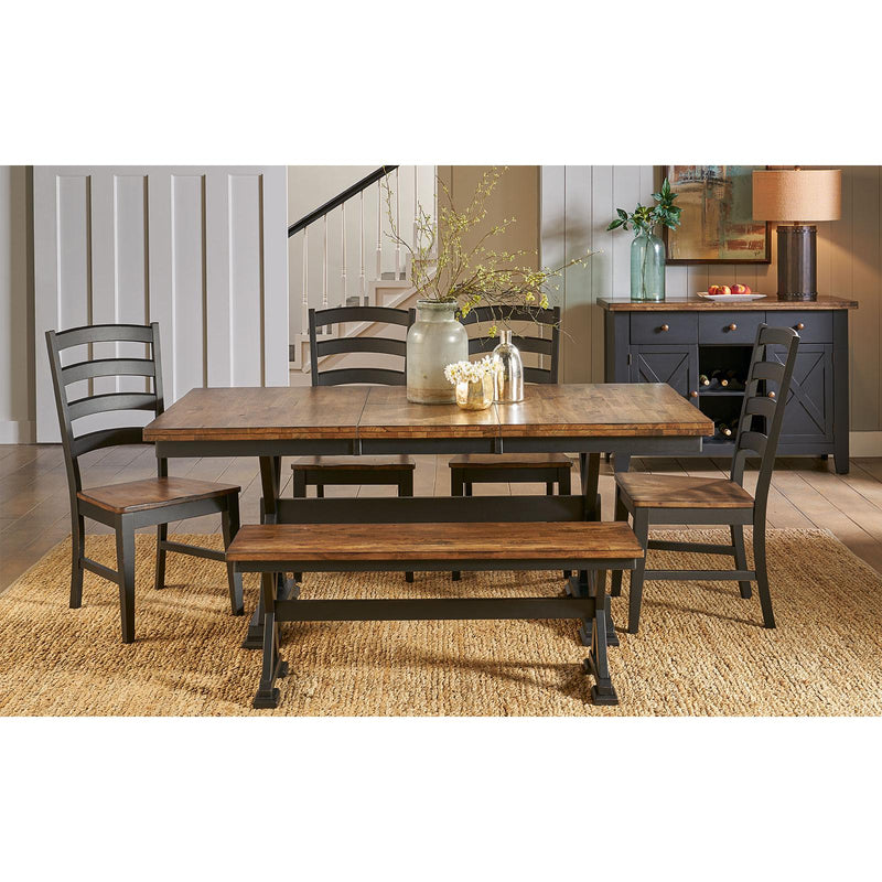 A-America Stone Creek Dining Table with Trestle Base STO-BL-6-30-0 IMAGE 6