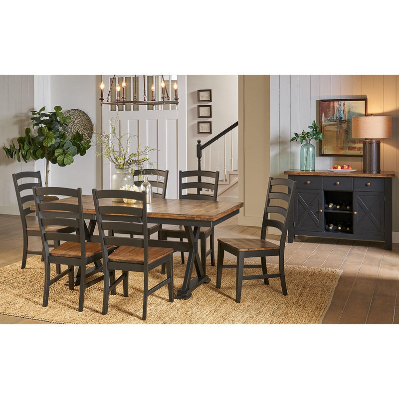 A-America Stone Creek Dining Table with Trestle Base STO-BL-6-30-0 IMAGE 7