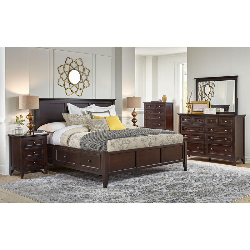 A-America Westlake DM Queen Panel Bed with storage WSL-DM-5-09-1 IMAGE 4