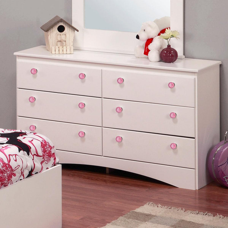 Dynamic Furniture Sapphire 6-Drawer Kids Dresser 472-861 IMAGE 1