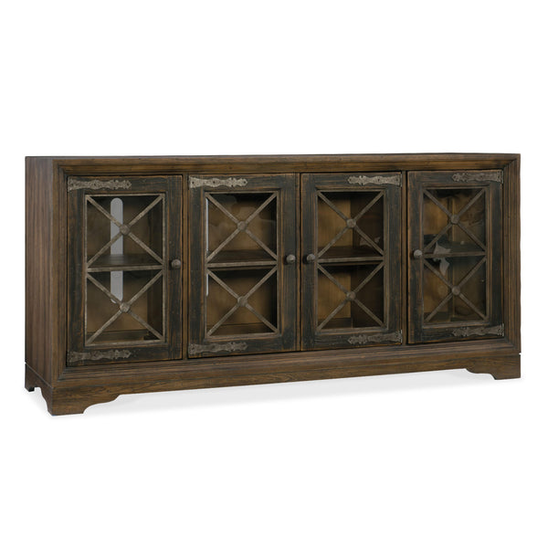 Hooker Furniture 5960-55476-MULTI Pipe Creek Bunching Media Console IMAGE 1