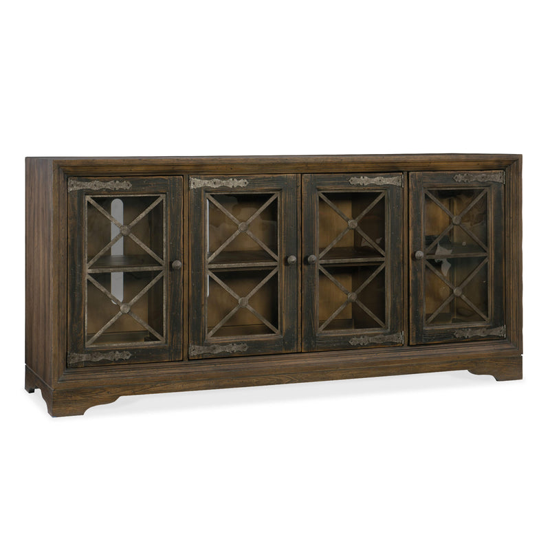 Hooker Furniture 5960-55476-MULTI Pipe Creek Bunching Media Console IMAGE 1