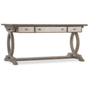 Hooker Furniture 1641-10459-LTWD Rustic Glam Trestle Desk IMAGE 1