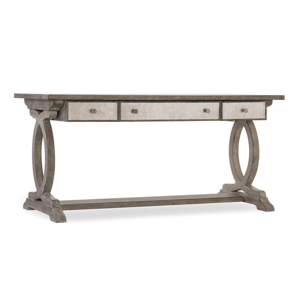 Hooker Furniture 1641-10459-LTWD Rustic Glam Trestle Desk IMAGE 1