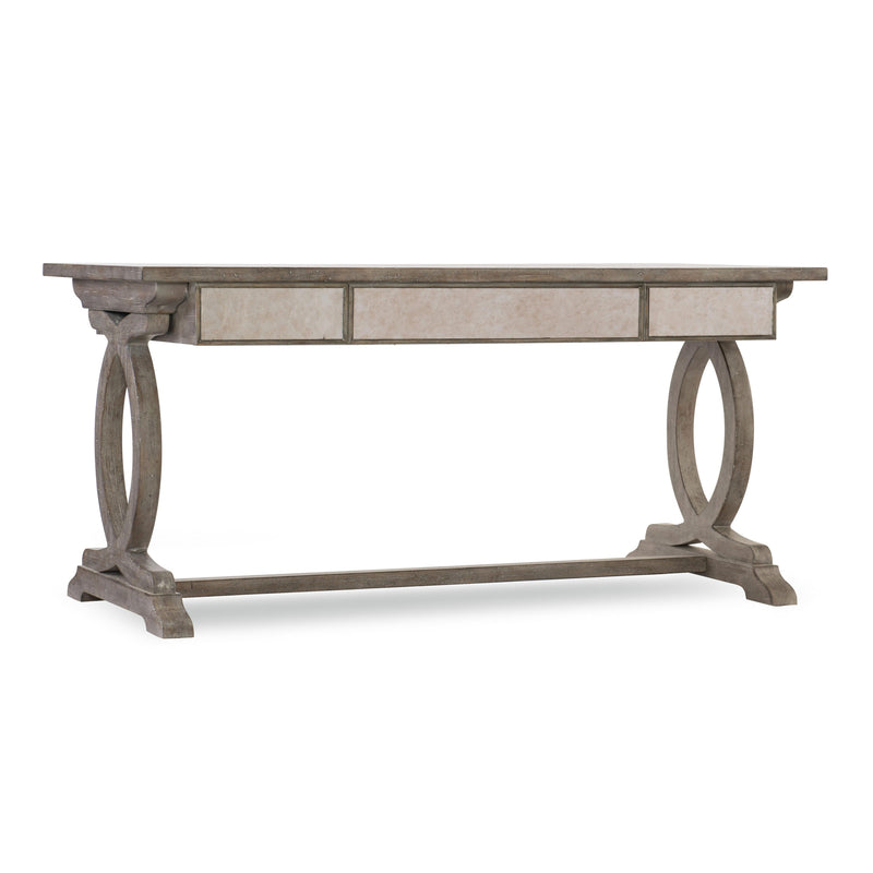 Hooker Furniture 1641-10459-LTWD Rustic Glam Trestle Desk IMAGE 2