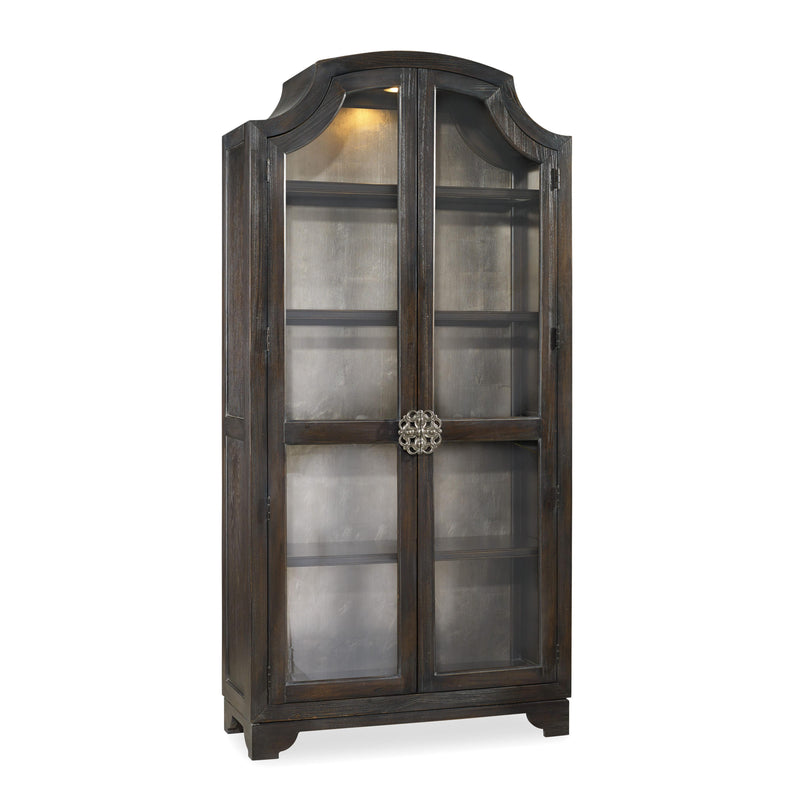 Hooker Furniture 3031-50001 Sanctuary Glass Bunching Curio-Ebony Antiqued Oak IMAGE 1