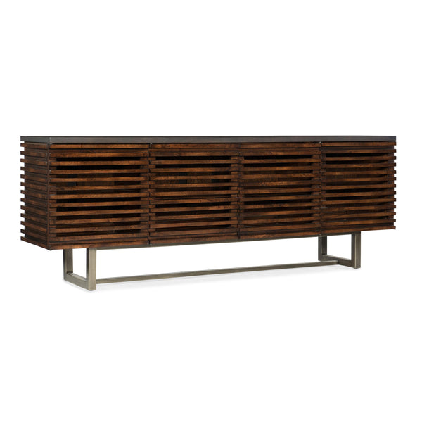 Hooker Furniture 5657-55478-MWD Solstice 78in Entertainment Console IMAGE 1