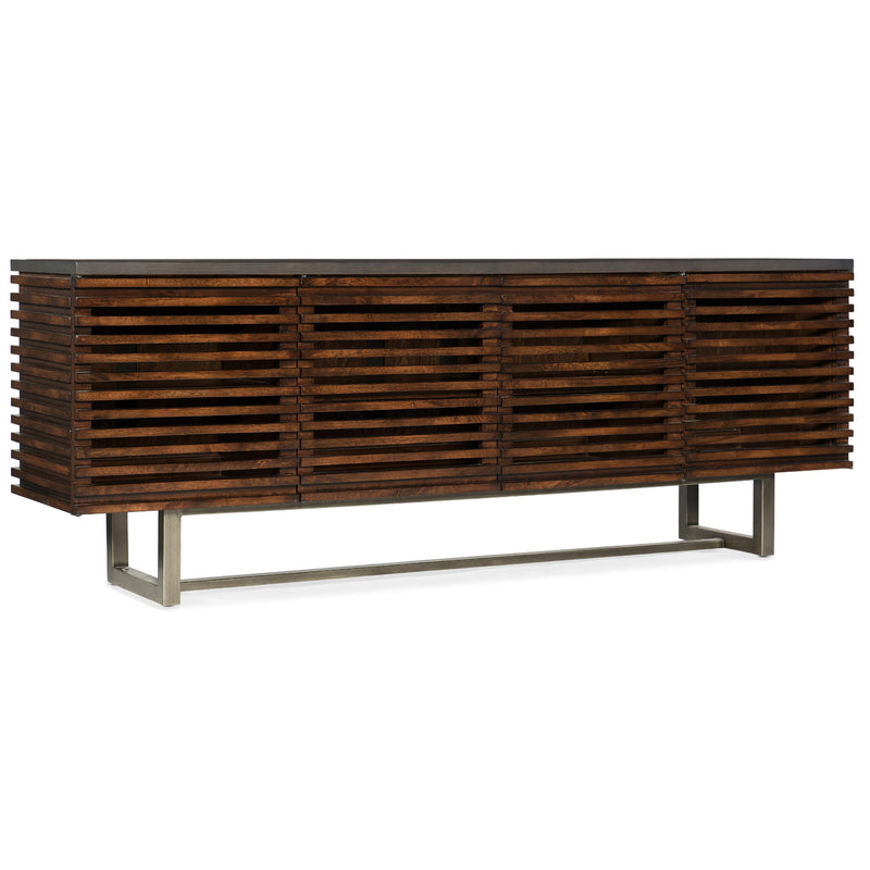 Hooker Furniture 5657-55478-MWD Solstice 78in Entertainment Console IMAGE 1