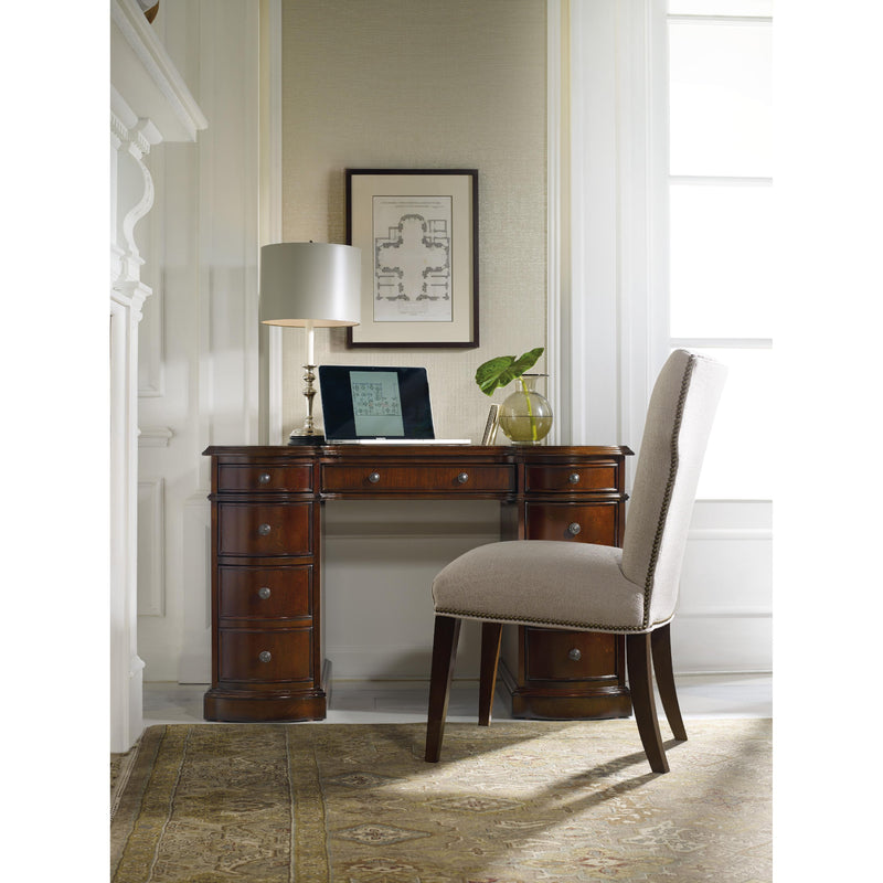  Hooker Furniture 299-10-301 Cherry Knee-Hole Desk-Bow Front IMAGE 3