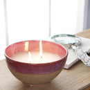 Sagebrook Home 13492 Outdoor Citronella Candle in Ceramic - Fuchsia IMAGE 2