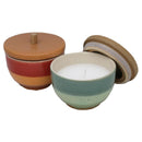 Sagebrook Home 13494 2/Asst Outdoor Citronella Candles, Ceramic lidded IMAGE 1
