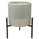 Sagebrook Home 13496 Outdoor Citronella Candle in Ceramic - Beige IMAGE 1