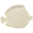 Sagebrook Home 14081-02 Ceramic 10.5" Fish - Pearl IMAGE 1