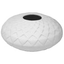 Sagebrook Home VC10296-02 Scaled Matte White Vase 6.25" IMAGE 1