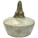 Sagebrook Home VS10115-03 Lidded Jar 9" - White IMAGE 1