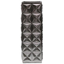Sagebrook Home 13664-01 Geometric Matte Silver Vase 17" IMAGE 1