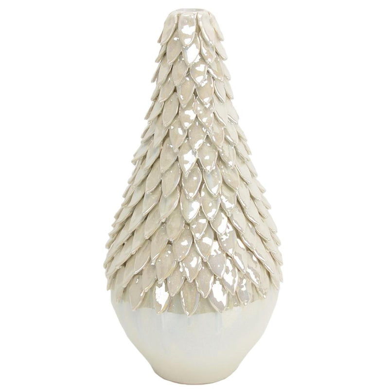 Sagebrook Home 13720-01 Pearlescent Petal Vase 21.75" IMAGE 1