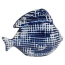 Sagebrook Home 13733-02 Dark Blue/White Ceramic Fish 8" IMAGE 1