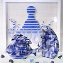 Sagebrook Home 13733-02 Dark Blue/White Ceramic Fish 8" IMAGE 2