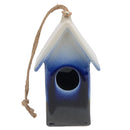 Sagebrook Home 13728-02 Blue/White Ombre Birdhouse IMAGE 1