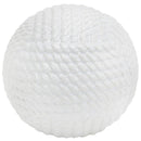 Sagebrook Home 13727-01 White Ceramic Rope Orb 6.25" IMAGE 1