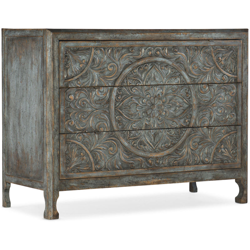 Hooker Furniture 6960-50007-45 La Grange Lockhart Three-Drawer Accent Chest IMAGE 1