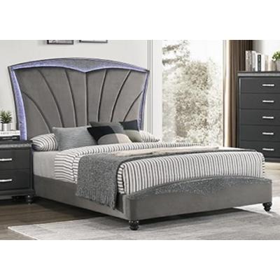 Crown Mark Frampton Queen Upholstered Platform Bed B4790-Q-HBFB/B4790-KQ-RAIL IMAGE 1