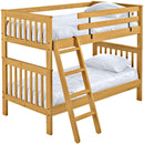 Crate Designs Furniture A4705TQ Mission Style Extra-Long Tall Bunk Bed - Classic IMAGE 1