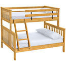 Crate Designs Furniture A4706QH Mission Style Extra-Long Bunk Bed - Classic IMAGE 1