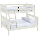 Crate Designs Furniture C4706TQH Mission Style Tall Extra-Long Bunk Bed - Cloud IMAGE 1