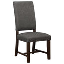 Coaster Furniture Twain 109142 Upholstered Dining Side Chair - Warm Grey (Set of 2) IMAGE 2