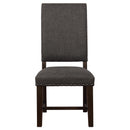 Coaster Furniture Twain 109142 Upholstered Dining Side Chair - Warm Grey (Set of 2) IMAGE 3