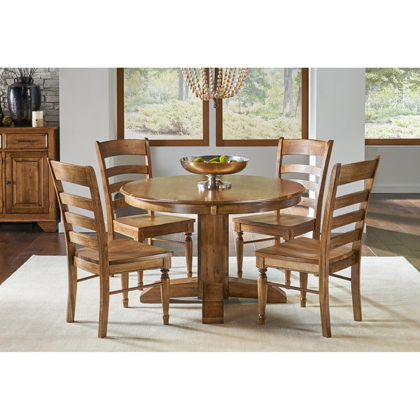 A-America Oval Bennett Dining Table with Pedestal Base BEN-SQ-6-25-0 IMAGE 1