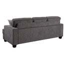 Emerald Home Furnishings Carter Stationary Fabric Sofa U3477-00-13 IMAGE 3