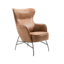 Emerald Home Furnishings Franky Stationary Leather Look Accent Chair U3327-05-05 IMAGE 1