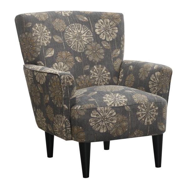 Emerald Home Furnishings Flower Power Stationary Fabric Accent Chair U3535-05-09 IMAGE 1