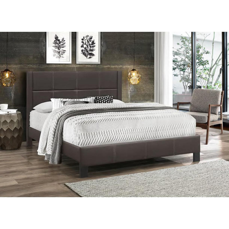 IFDC Full Upholstered Platform Bed IF 5352 - 54 IMAGE 1