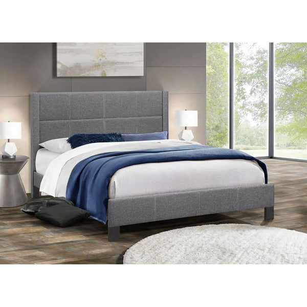 IFDC Full Upholstered Platform Bed IF 5355 - 54 IMAGE 1