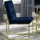 Coaster Furniture Cisco 192493 Velvet Upholstered Dining Side Chair - Gold (Set of 2) IMAGE 9