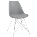  Coaster Furniture Juniper 110262 Polypropylene Dining Side Chair - Grey IMAGE 1