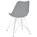  Coaster Furniture Juniper 110262 Polypropylene Dining Side Chair - Grey IMAGE 5