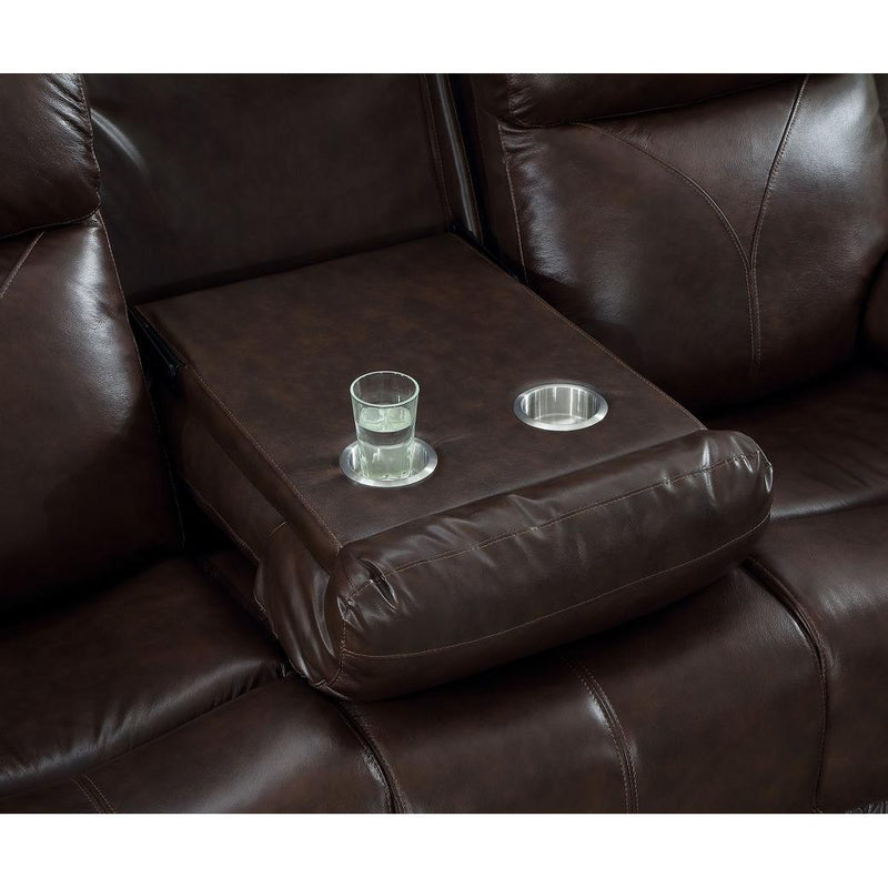 IFDC Power Reclining Leather Match Sofa IF 8019 Power Reclining Sofa IMAGE 2