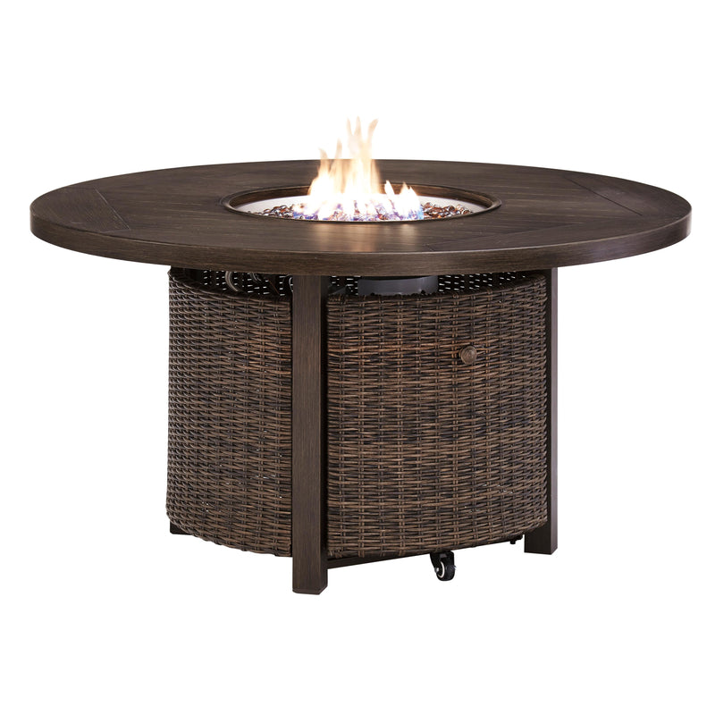 Signature Design by Ashley Paradise Trail P750-776 Round Fire Pit Table IMAGE 2