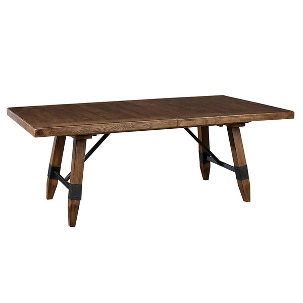 Intercon Furniture River Dining Table with Trestle Base RV-TA-42102-WSD-C IMAGE 1