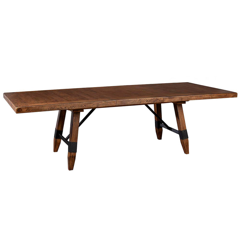 Intercon Furniture River Dining Table with Trestle Base RV-TA-42102-WSD-C IMAGE 2