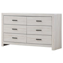 Coaster Furniture Brantford 207053 6-Drawer Dresser - Coastal White IMAGE 3