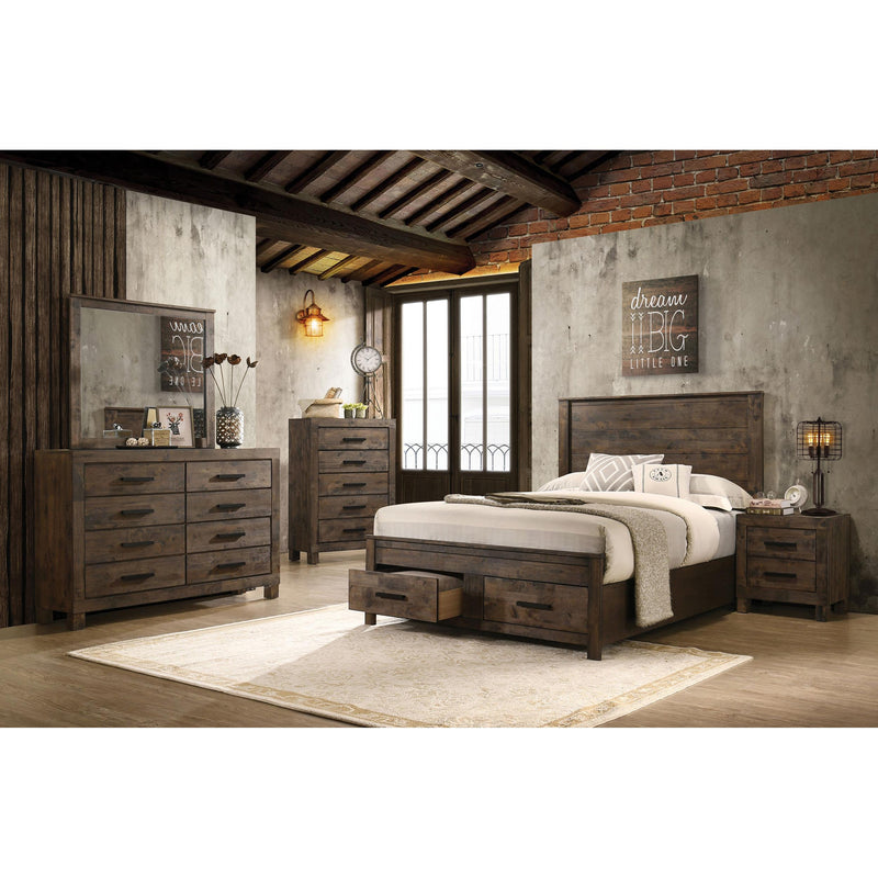  Coaster Furniture Woodmont 222635 5-Drawer Bedroom Chest - Rustic Golden Brown IMAGE 11