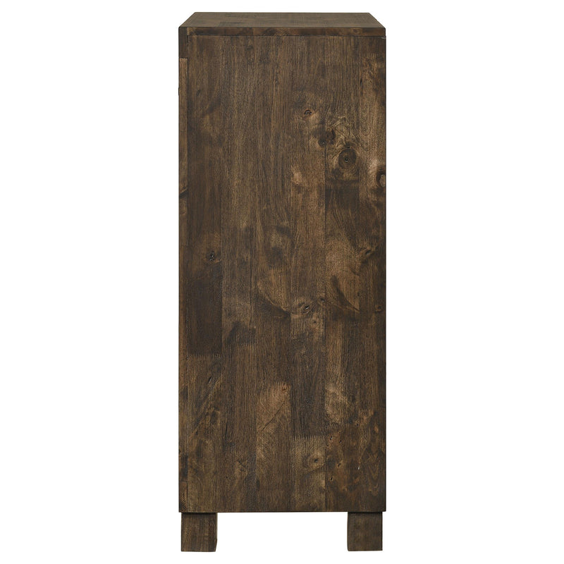 Coaster Furniture Woodmont 222635 5-Drawer Bedroom Chest - Rustic Golden Brown IMAGE 4
