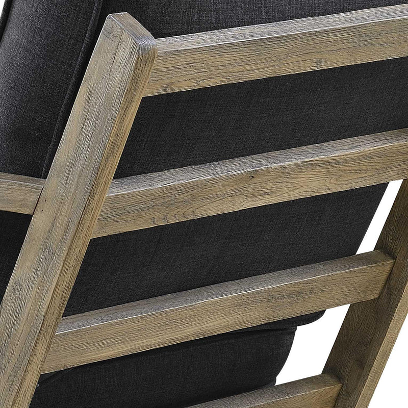  Elements International Metro Accent Chair - Midtown Onyx IMAGE 4