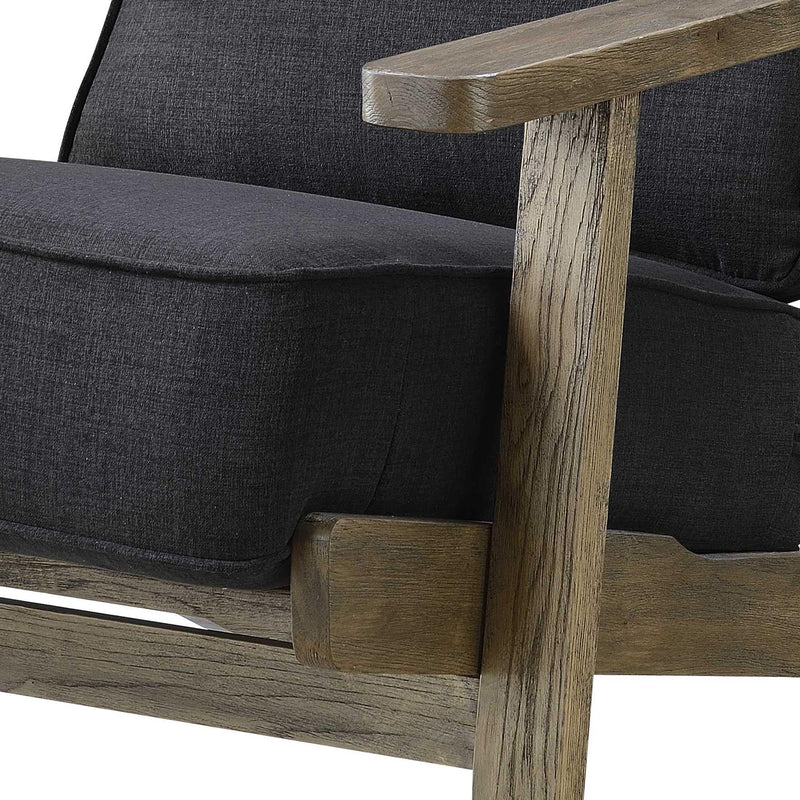  Elements International Metro Accent Chair - Midtown Onyx IMAGE 5